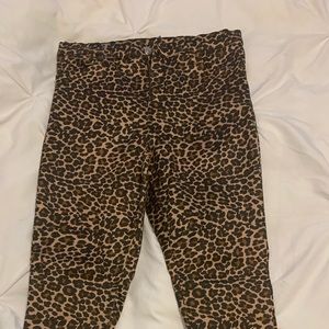 Top Shop Moto Joni Size 30 (run SM) Leopard Print